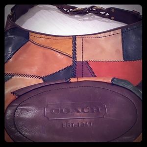 Rare Coach leather hobo patch bag G0793 11466